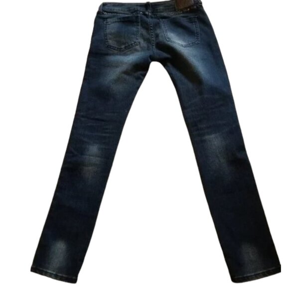 Playboy Distressed Side Rivet  Skinny Jeans  Size 7/8 - Picture 3 of 13